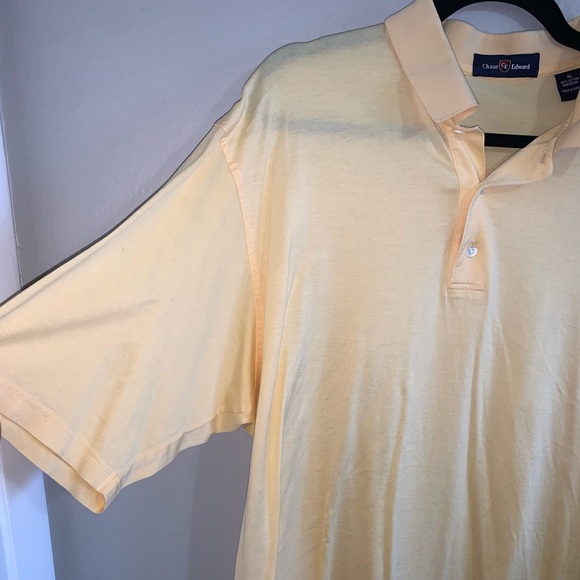 Chase Edward Men’s 100% Cotton mercerized yellow shirt collar - Picture 3 of 3